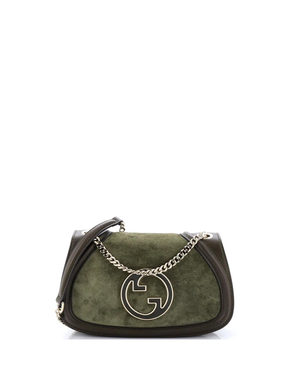 Gucci Blondie Nm Chain Flap Bag Suede #340026G19B